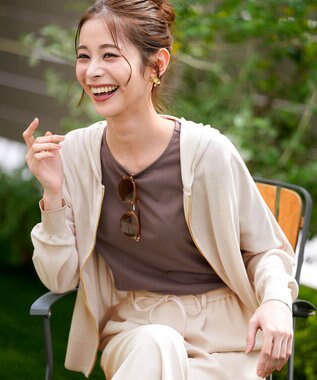 ANY SIS L エアリー ニットフーディー