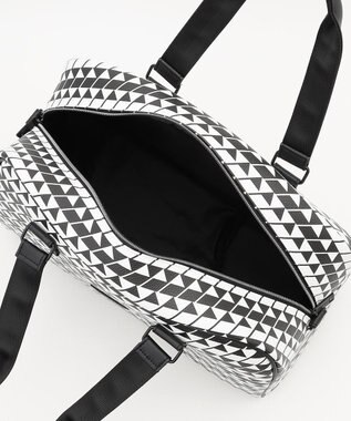 23区GOLF 【UNISEX】フラッグ総柄ボストンバッグ　シューズ収納付きの大容量　ショルダー持ちも可能 ブラック系5