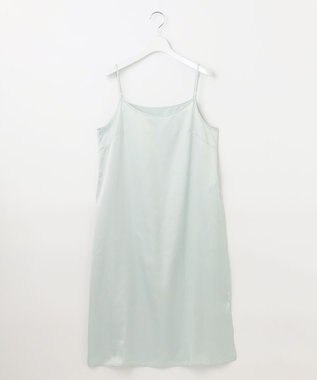 自由区 【カタログ掲載・洗える】エンブロイダリーローン ワンピース アクア×ベージュ