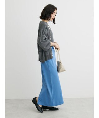 Green Parks ・ＥＬＥＮＣＡＲＥ　ＤＵＥパールツキシアーカーディガン Gray