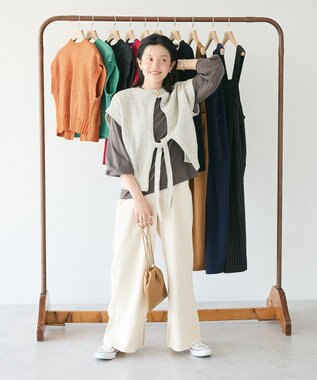 CRAFT STANDARD BOUTIQUE キナリノコラボ/洗える2wayモールニットベスト/24AW Beige