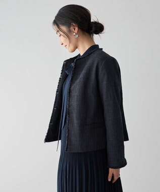 YECCA VECCA ツイードジャケット(1) Navy