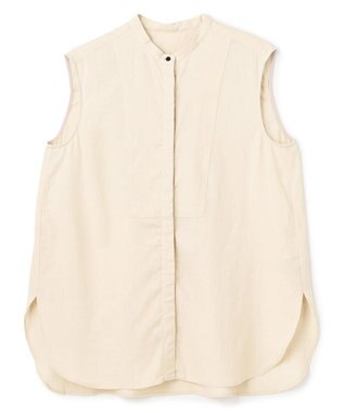 リネンレーヨン ノースリーブブラウス