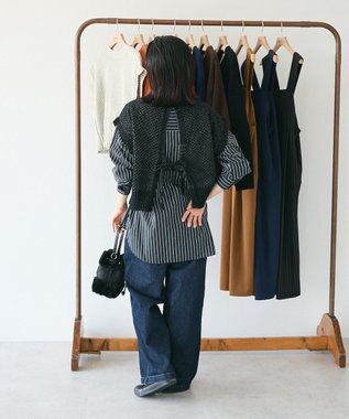 CRAFT STANDARD BOUTIQUE キナリノコラボ/洗える2wayモールニットベスト/24AW Black