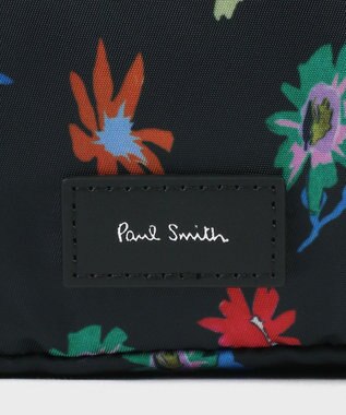 Paul Smith フラワープリント ポーチ チャコールグレー