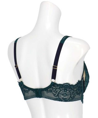 AMPHI ブラジャー 谷間メイク カップ上辺が浮きにくい Gカップまで対応 大きいサイズ 【Glama-Rich グラマリッチ ボリュームUPタイプ】 ブラ BYJ302 アンフィ／ワコール グリーン