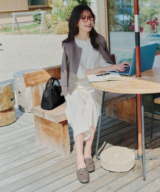 Tiaclasse 【安田美沙子さん着用】リボンローファー モカ