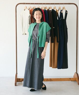 CRAFT STANDARD BOUTIQUE キナリノコラボ/洗える2wayモールニットベスト/24AW Green