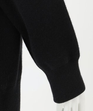 23区 【R(アール)】ウールカシミヤ ニットパーカー ブラック系