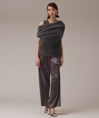 GRACE CONTINENTAL オフタートルニットトップ