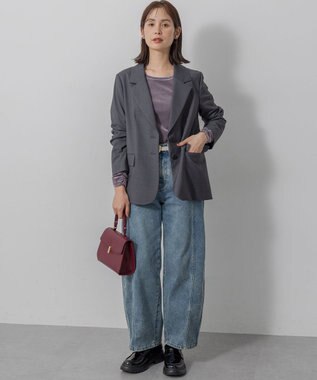 組曲 【加藤ローサさん着用】トップハンドル ハンドバッグ ワイン系