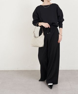 russet ナイロンジャガード2WAYミニショルダーバッグ(CE-1627) Ecru