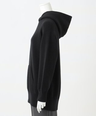 23区 【R(アール)】ウールカシミヤ ニットパーカー ブラック系