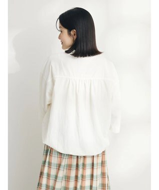 CRAFT STANDARD BOUTIQUE ＢＩＧポケットナイロンブラウス Off White