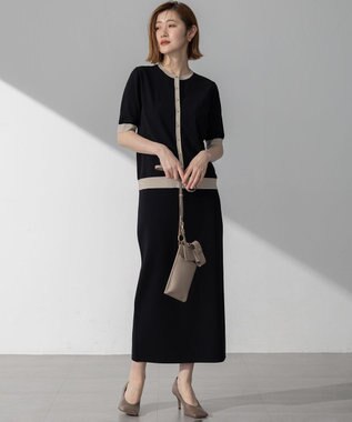 23区 S 【WEB&一部店舗限定/洗える】レーヨンポリエステルストレッチ タイト スカート ブラック系