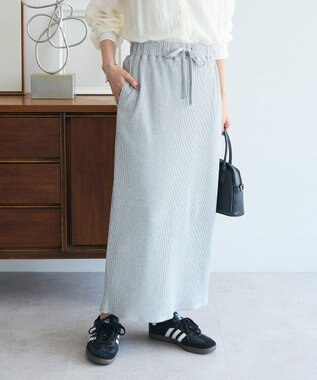 Green Parks 楽ちんＩラインリブスカート