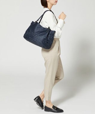 Y'SACCS 【Y’SACCS vous et】ドットジャカード マルチウェイトート Mサイズ ネイビー