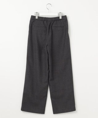 J.PRESS LADIES S T/W 杢 ライトツイード セミワイド パンツ ネイビー系3