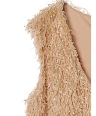 Green Parks ・ＳＵＧＡＲ　ＳＰＯＯＮ　フェザーヤーンベスト Beige