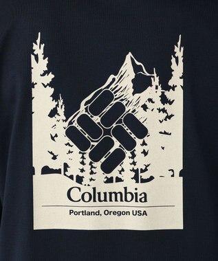 Columbia Columbia/ アーバンハイクグラフィックロングスリーブTシャツ /コロンビア Collegiate Navy、 Logo Back Print