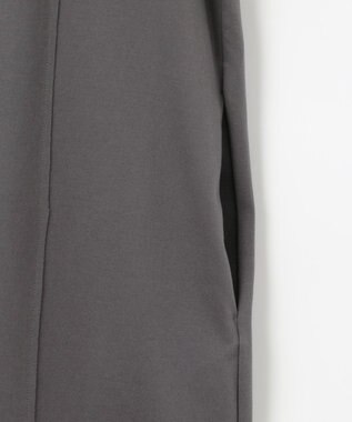 自由区 L 【洗える】エアーポンチ ワンピース チャコール