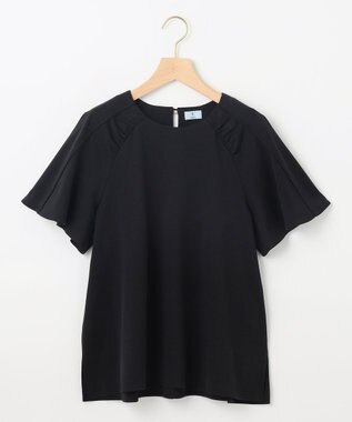 組曲 S 【WEB限定】スムースシルケット カットソー ブラック系