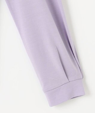 J.PRESS LADIES ウォッシャブルウール フリルネック カットソー ふじ色系