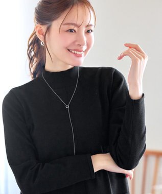 Tiaclasse 涙型ラリエットネックレス シルバー