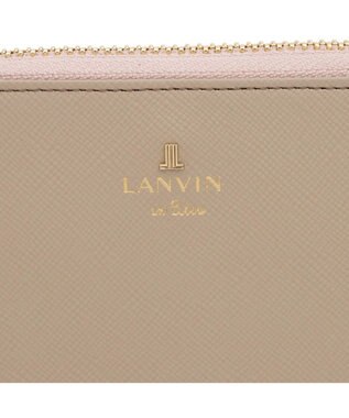 LANVIN en Bleu リュクサンブール 財布機能付きカードケース オールドローズ
