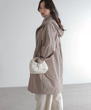 組曲 【WEB限定】中綿ライナー付き モッズコート ブラウン系