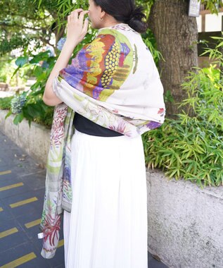 muto TUSCANY リネンシルクストール TUSCANY purple