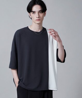 WEGO カラーブロックT（S） ダークグレー