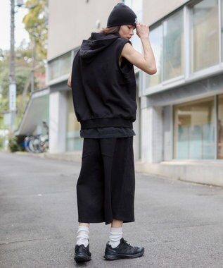 WEGO 【ウエストゴム】バルーンスウェットショーツ ブラック