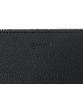 genten ミネルヴァ2 Lファスナー長財布 クロ