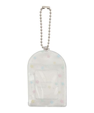 WEGO 【痛バ＆推し活グッズ】ラメクリアIDフォトケースキーホルダー 柄4