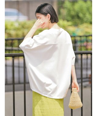 AMERICAN HOLIC 抗菌防臭＋接触冷感　コクーンカットプルオーバー Off White