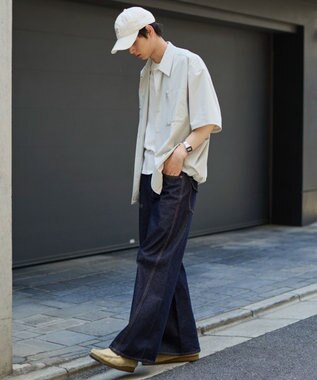 WEGO 【ユニセックス着用ITEM/MLサイズ展開/機能シャツ】リップストップシャツ（SS） グレー