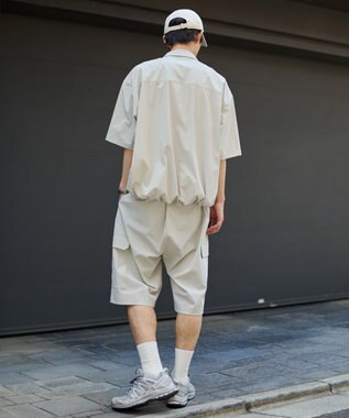 WEGO 【ユニセックス着用ITEM/MLサイズ展開/機能シャツ】リップストップシャツ（SS） グレー