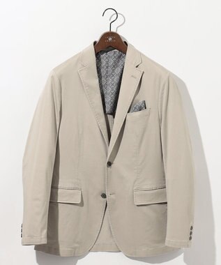 JOSEPH ABBOUD 【ストレッチ/JAPANファブリック】ヴィンテージコットンストレッチ ジャケット ライトグレー系