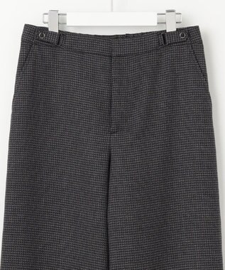 J.PRESS LADIES S T/W 杢 ライトツイード セミワイド パンツ ネイビー系3