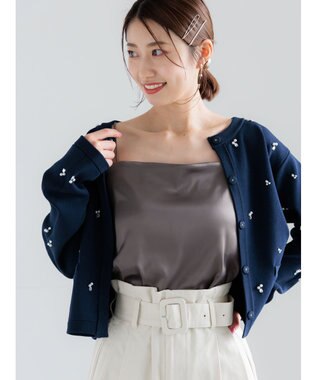 Te chichi カットサテンカップ付きキャミソール《2026 spring catalog item》 チャコールグレー