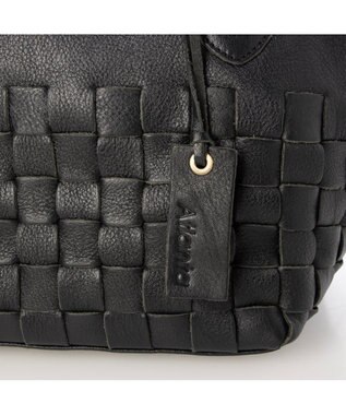 UNBILLION アトランタ ATLANTA / 牛革メッシュ手提げトート ブラック