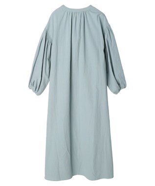 Green Parks ａ．袖ギャザーボリュームワンピース Sax