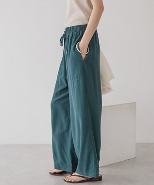 AMERICAN HOLIC 接触冷感ベイカーリラックスパンツ Green