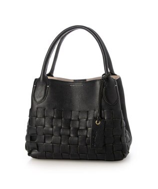 UNBILLION アトランタ ATLANTA / 牛革メッシュ手提げトート ブラック