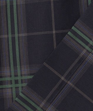 J.PRESS LADIES 【WEB限定カラーあり・洗える】SOFT SHEER チェック キーネック ブラウス 【WEB限定】ネイビーチェック系