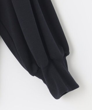 ANY SIS 【2SET】タックスリーブ トップス × フラワープリント スカート ネイビー系