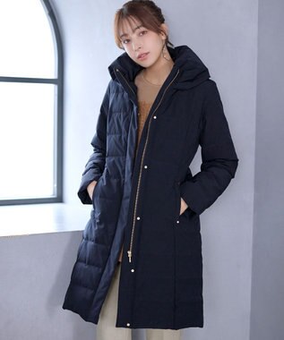 Tiaclasse ミドル丈ダウンコート ネイビー