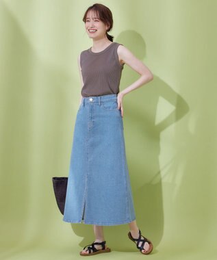 ANY ベーシックタンクトップ チャコール