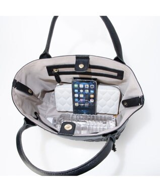 UNBILLION アトランタ ATLANTA / 牛革メッシュ手提げトート ブラック